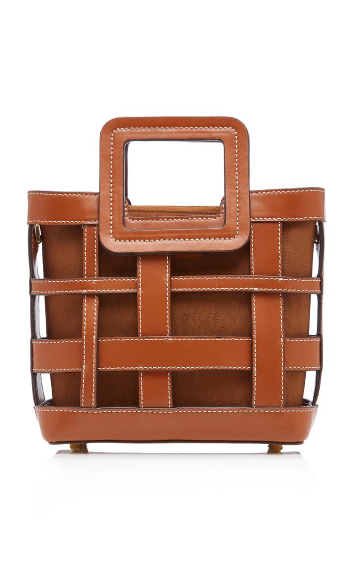 Staud Shirley Mini Plaid Leather Bag