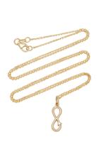 With Love Darling Infinity 14k Gold Necklace