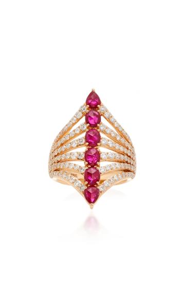 Sutra Ruby And Diamond Ring