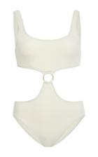 Solid & Striped Hallie Ring-embellished Cutout Swimsuit