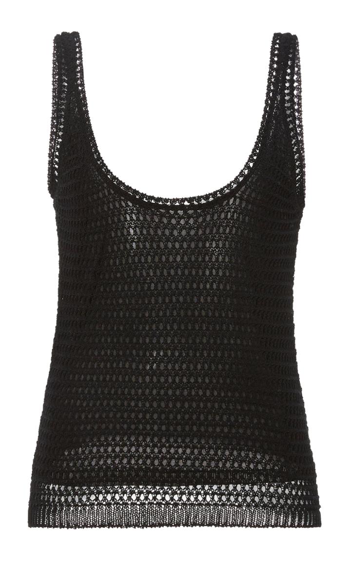 Vince Crochet Cotton-blend Tank Top