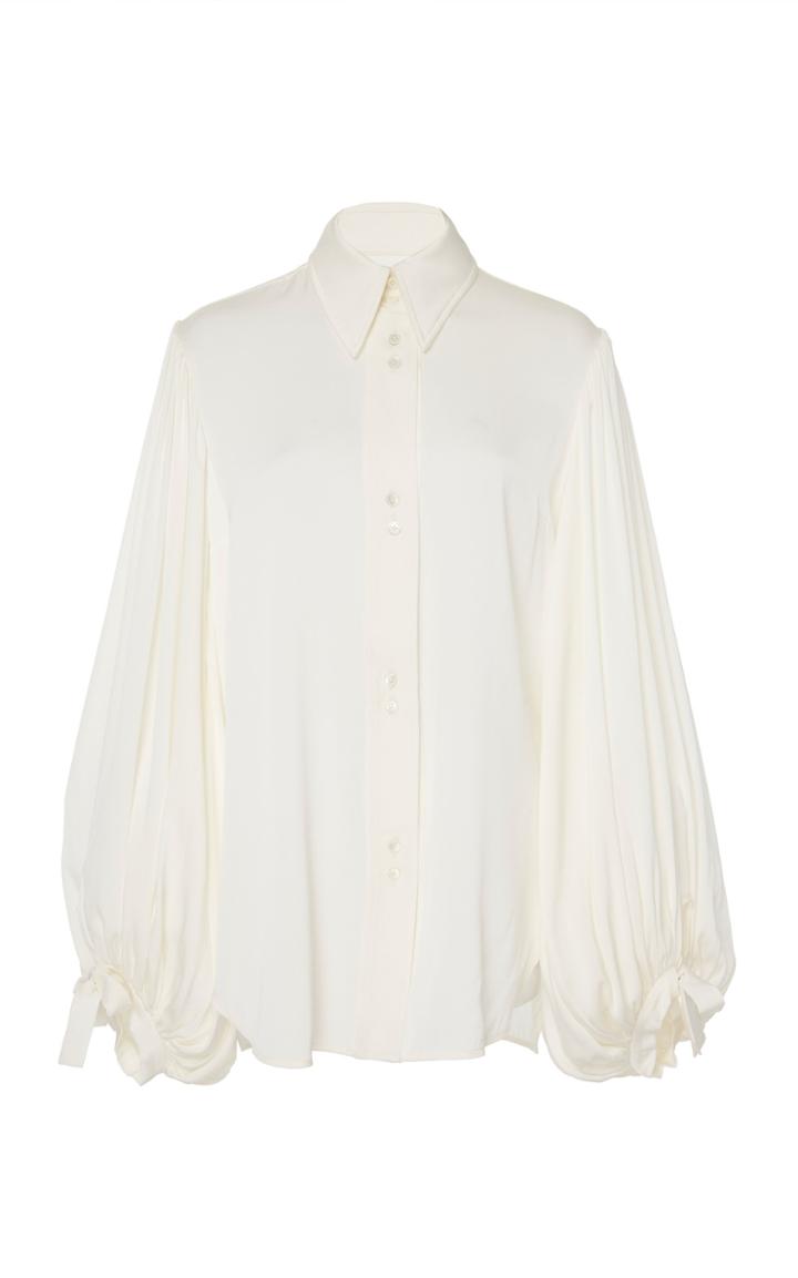 Ellery Monpi Button-down Silk-blend Blouse