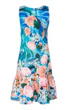 Isolda Abstract Floral Print Dress