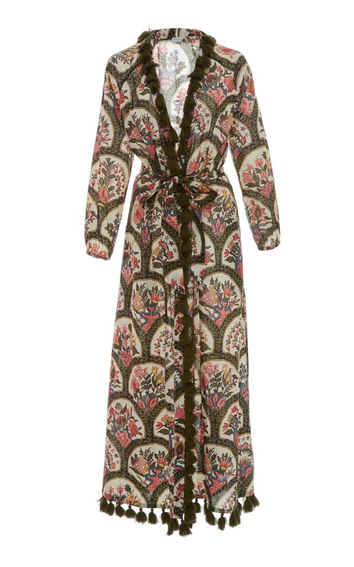 Rhode Resort Lena Robe Long Sleeve Wrap Dress
