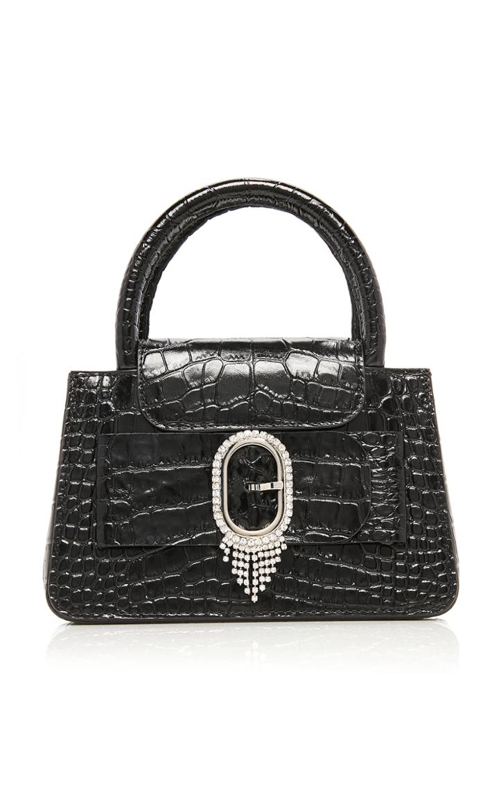 Moda Operandi L'afshar Kiki Croc-effect Leather Top Handle Bag