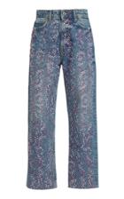 Moda Operandi Germanier Crystal Straight Leg Denim