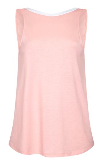 Silou London Milana V-back Color Blocked Tank Top