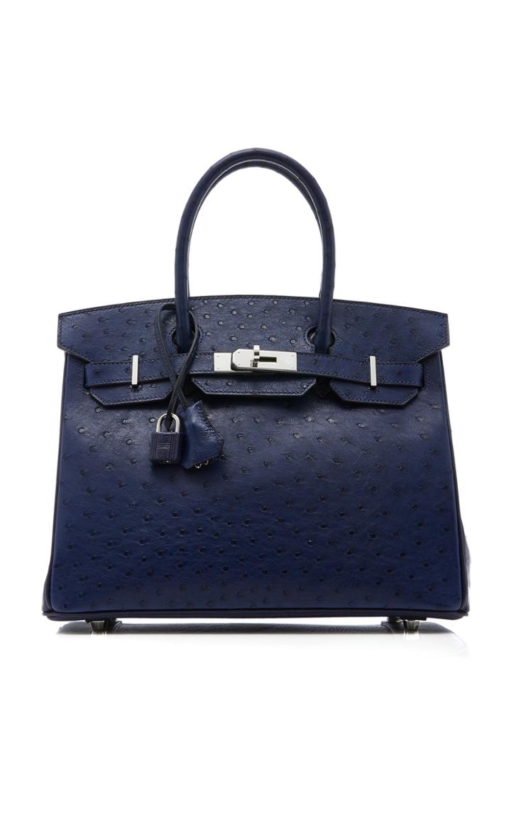 Heritage Auctions Special Collections Hermes 30cm Blue Iris Ostrich Birkin