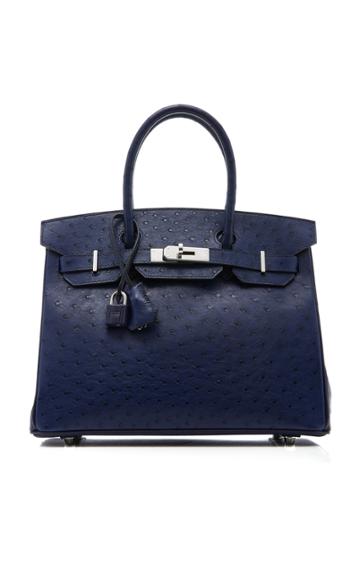 Heritage Auctions Special Collections Hermes 30cm Blue Iris Ostrich Birkin