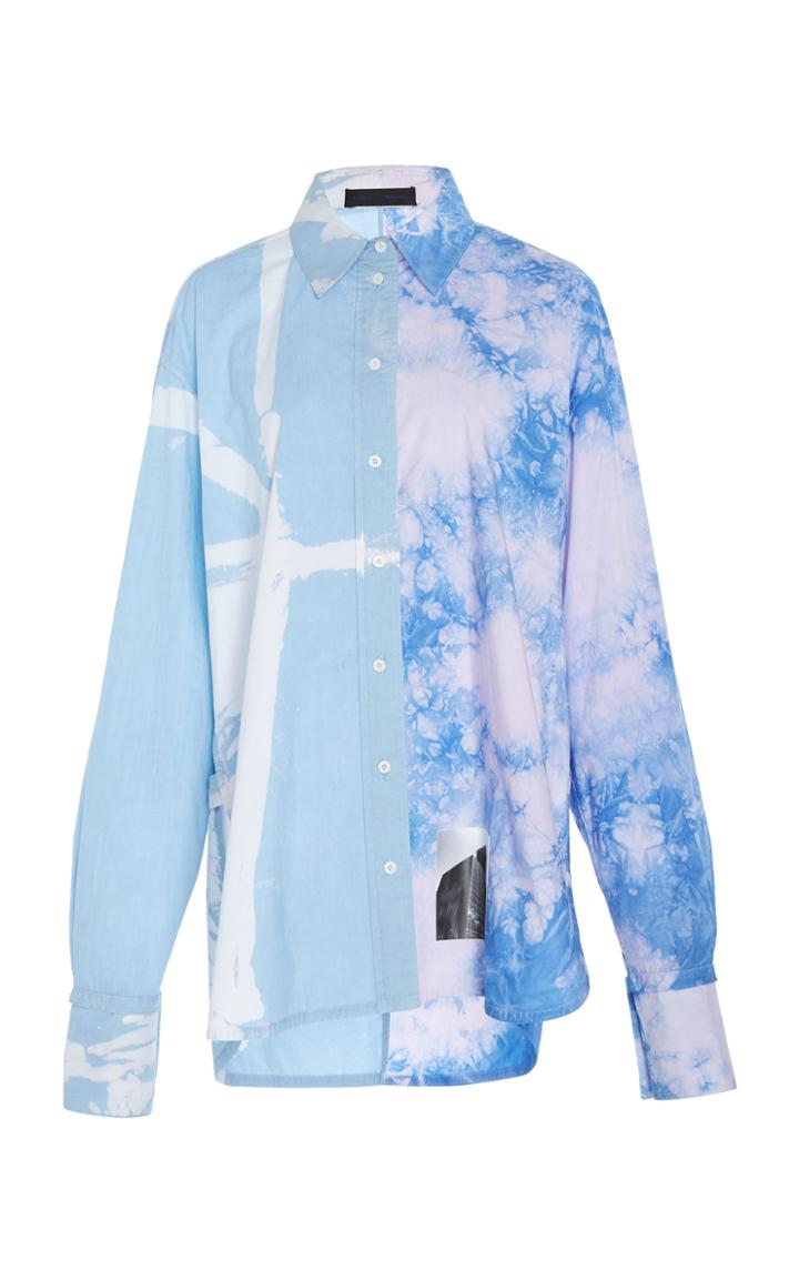 Proenza Schouler Printed Tie-dye Cotton-poplin Shirt