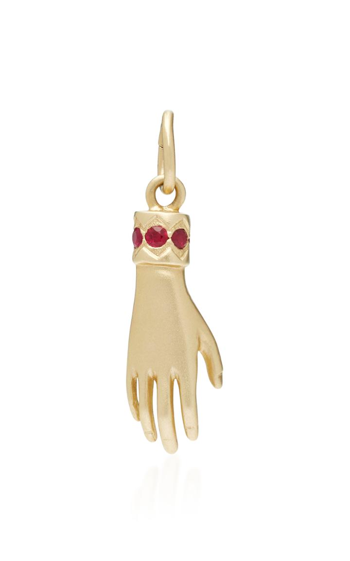Michelle Fantaci Hand Charm With Gemfields Rubies
