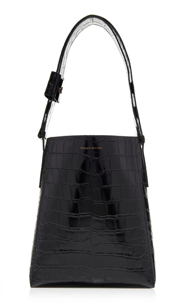 Moda Operandi Marge Sherwood How Croc-effect Leather Shoulder Bag