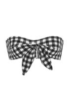 Ephemera Gingham Bandeau Bikini Top