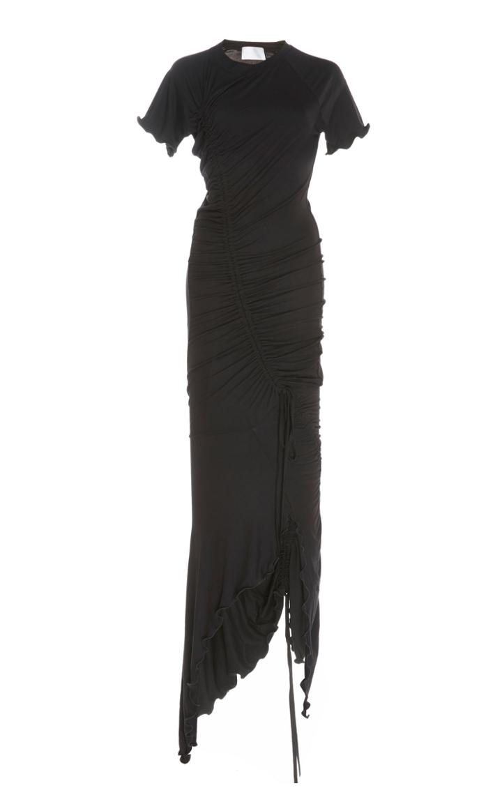 Peet Dullaert Drape Knit Maxi Dress