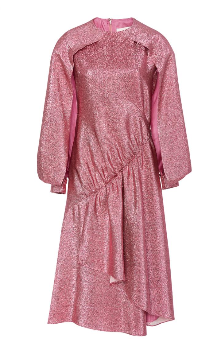 Moda Operandi Christian Siriano Draped Lam Dress Size: 0