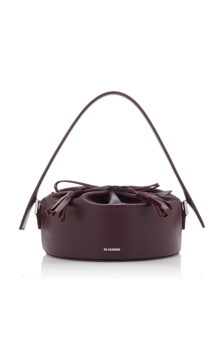 Moda Operandi Jil Sander Drawstring Drum Medium Leather Bag
