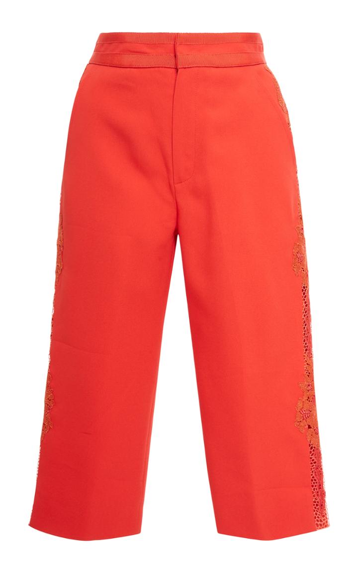 Georgine Mercer Embroidered Knee Length Shorts