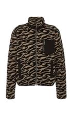 Lost Daze Tiger-stripe Fleece Boucl Jacket Size: S