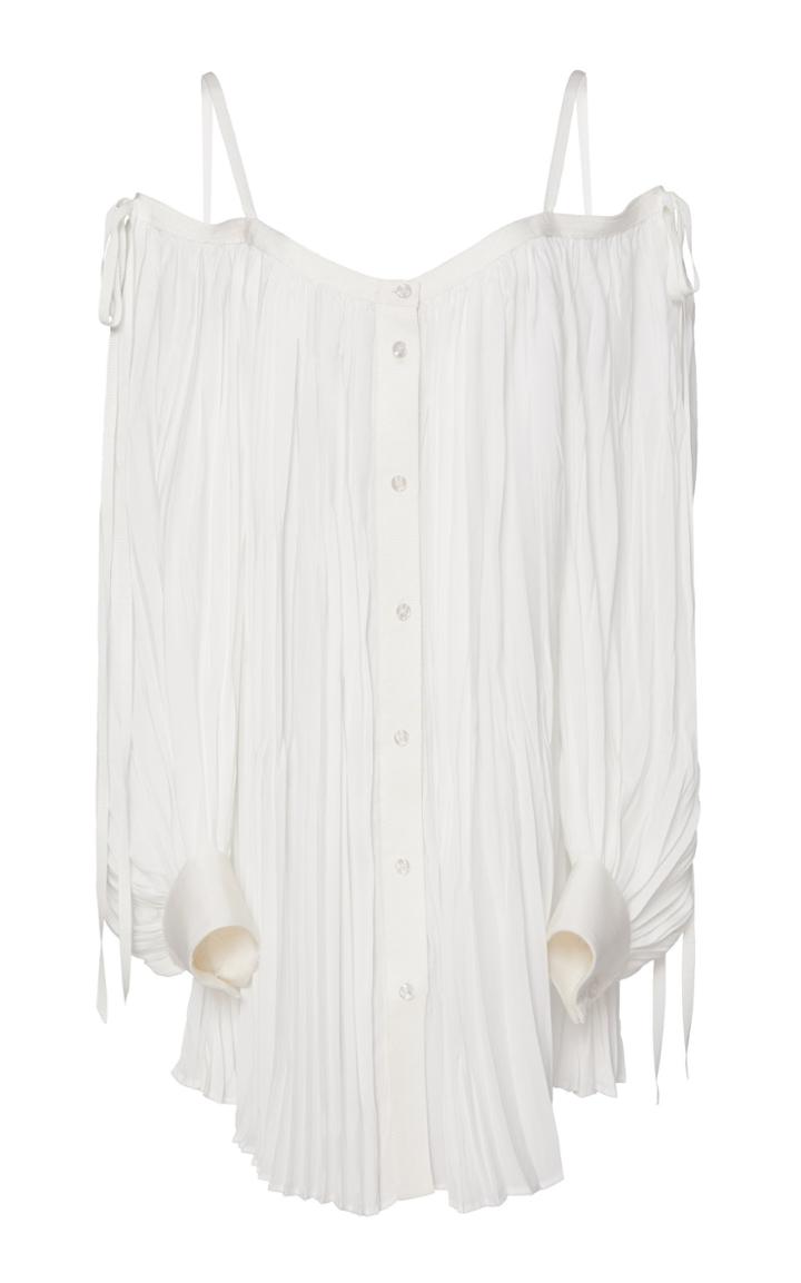 Unttld Mirella Pleated Georgette Dress