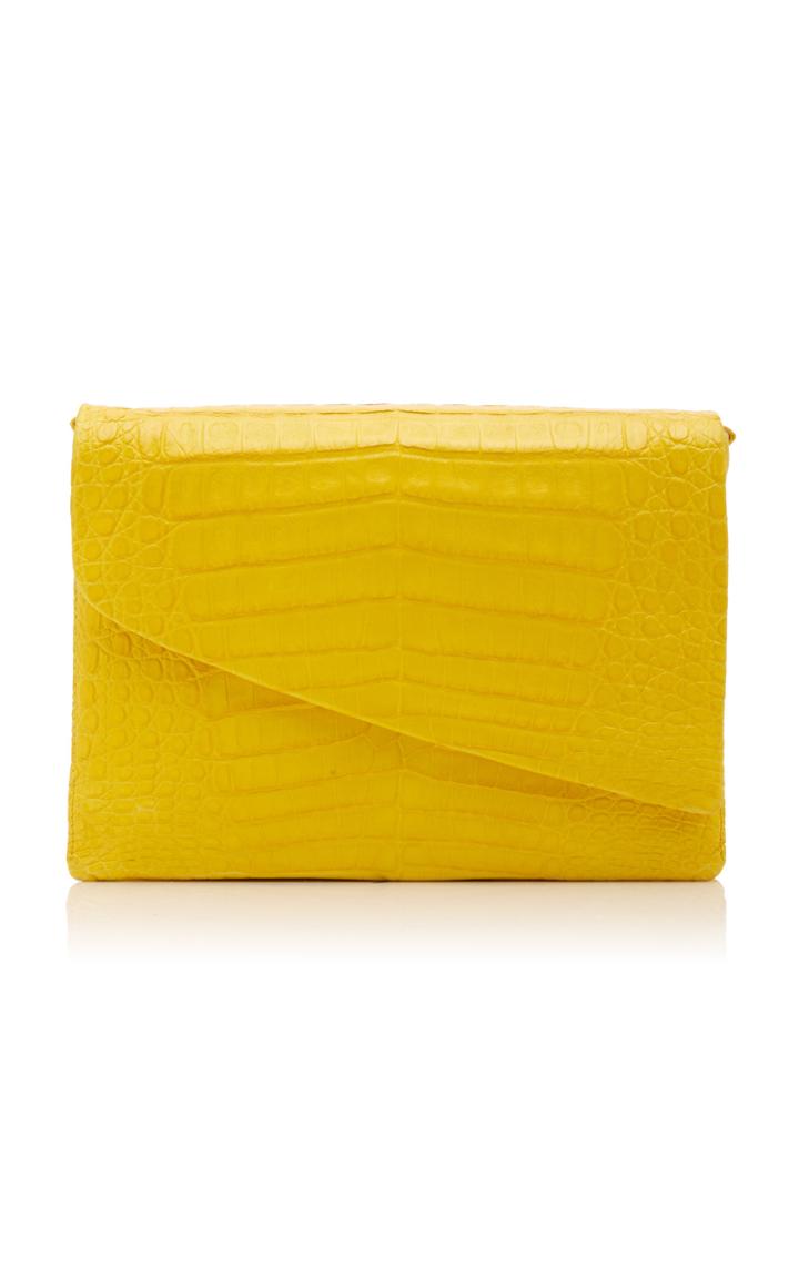 Moda Operandi Nancy Gonzalez Asymmetrical Crocodile Crossbody Bag
