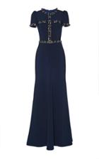 Moda Operandi Jenny Packham Embellished Satin Dress Size: 6