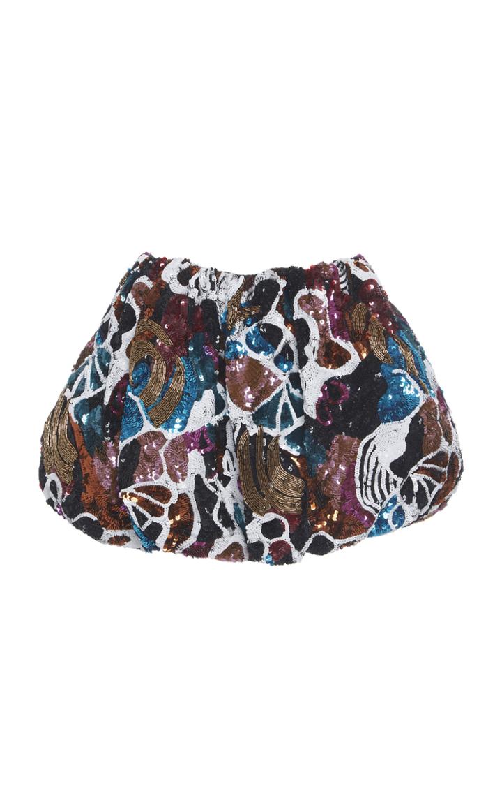 Attico Sequin Balloon Mini Skirt