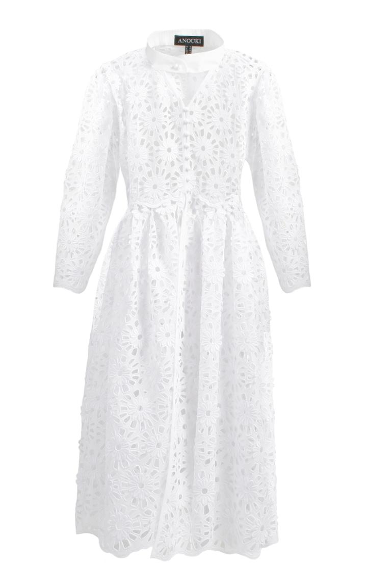 Anouki Lace Cutout Midi Dress