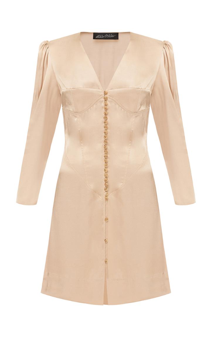 Moda Operandi Anna October Nina Satin Shirt Dress