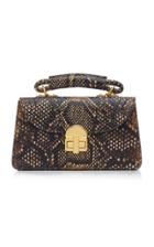 Marni Juliette Small Python-print Leather Top Handle Bag