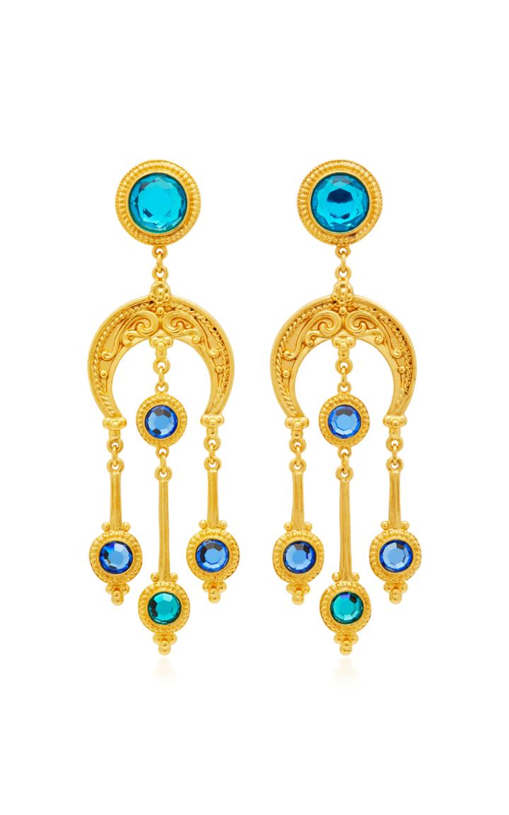 Ben Amun Gold-plated Crystal Earrings