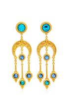 Ben Amun Gold-plated Crystal Earrings