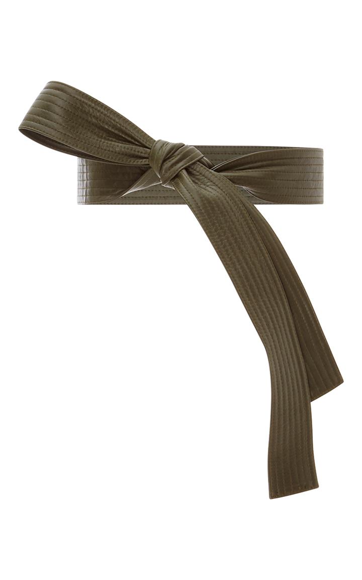 Tome Green Leather Karate Belt