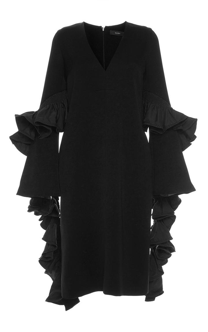 Ellery Molotov Ruffle Sleeve Dress