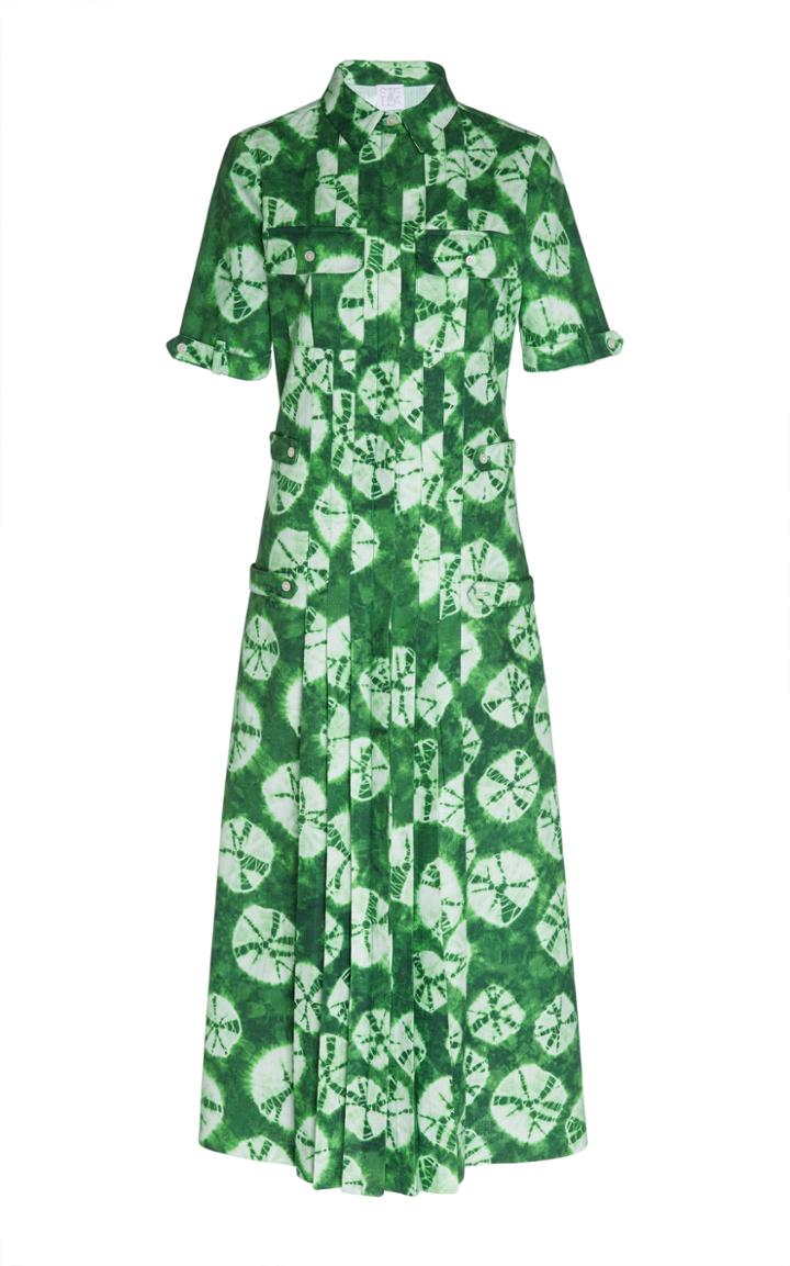 Stella Jean Midi Shirt Dress