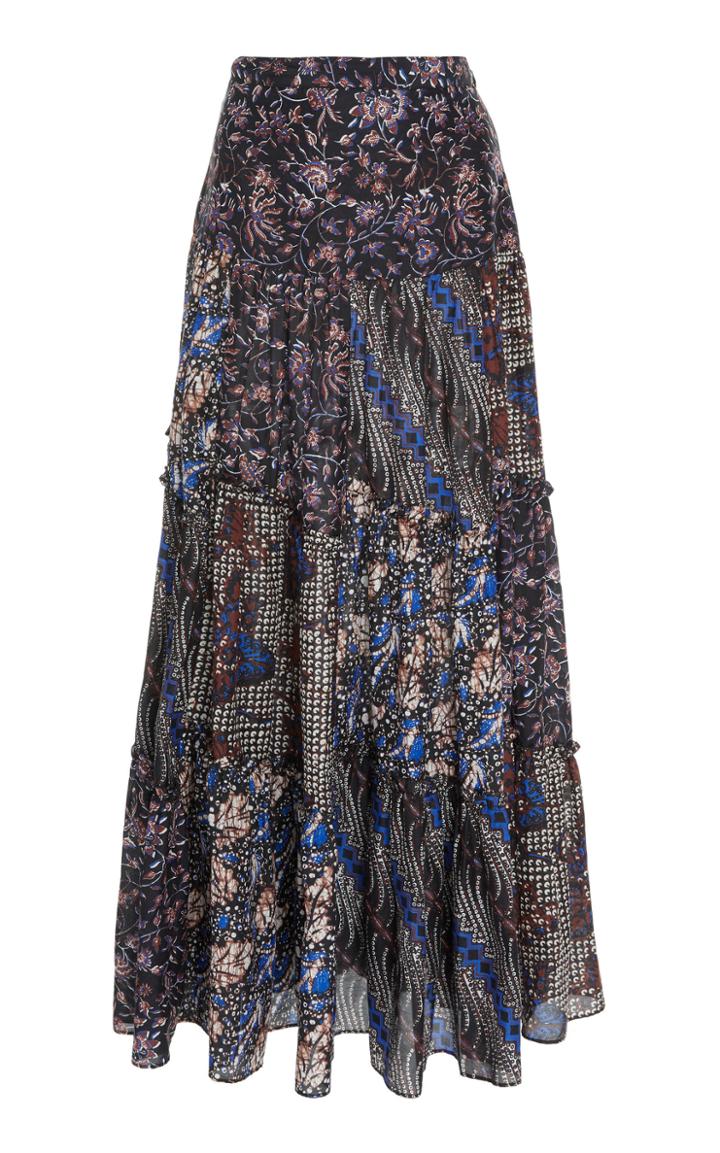 Ulla Johnson Aslila Cotton And Silk Blend Skirt