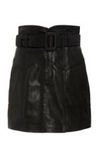 Marissa Webb Claire Belted Leather Mini Skirt