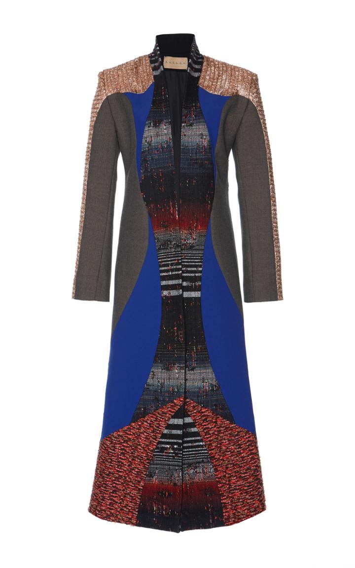 Hussein Bazaza Multicolor Embroidered Coat