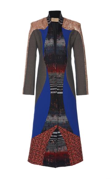 Hussein Bazaza Multicolor Embroidered Coat