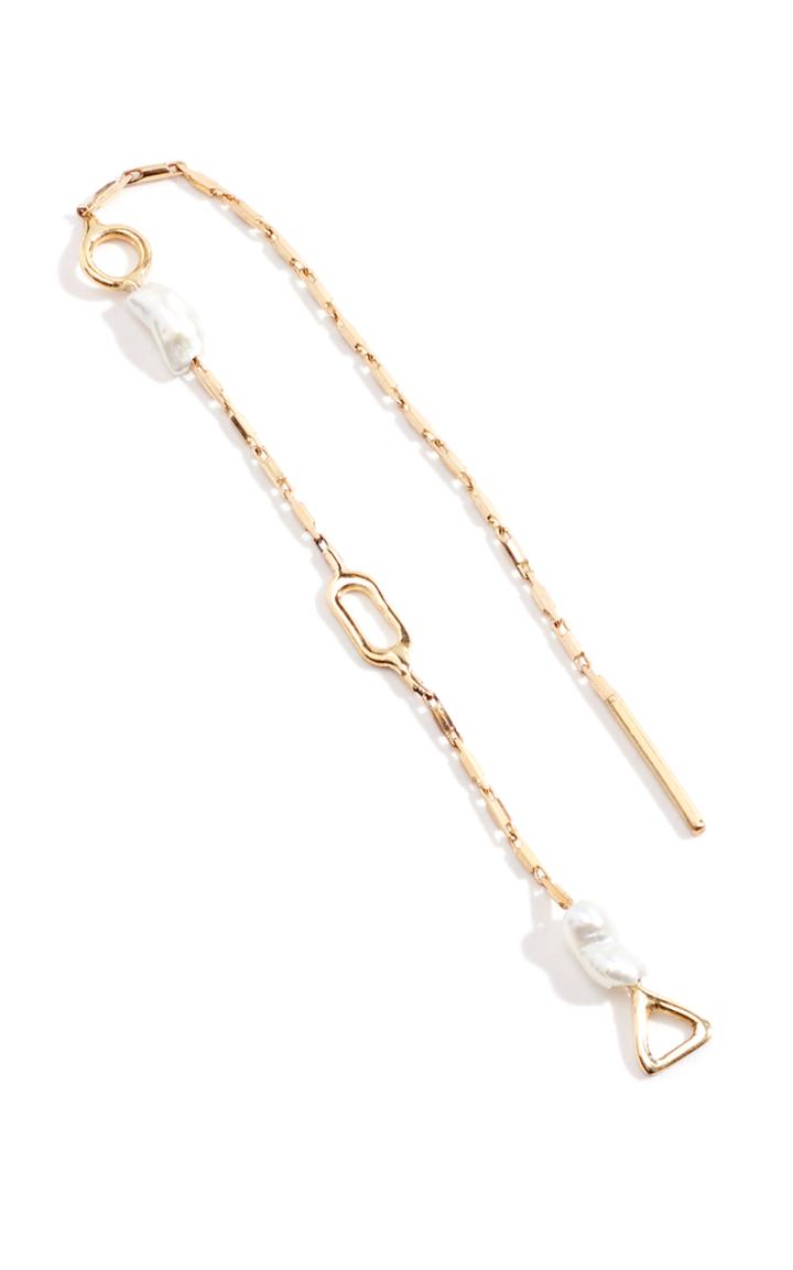 Lucy Folk Fossil Single Earring