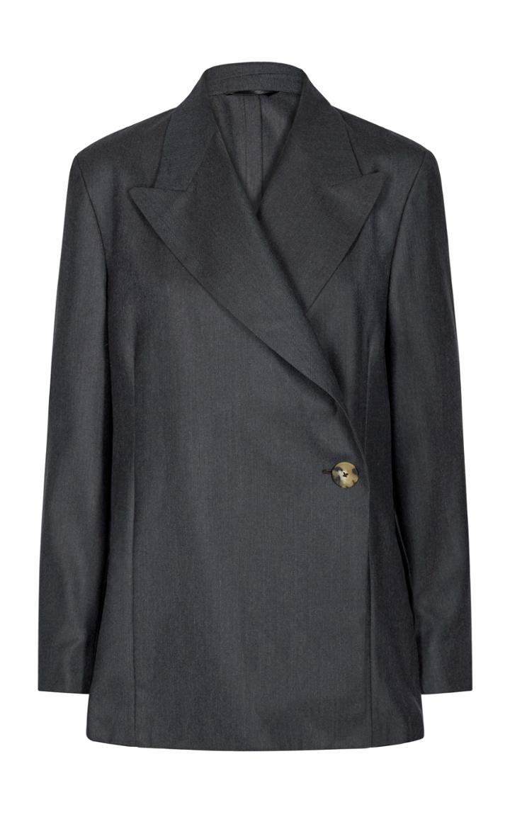 Moda Operandi Remain Vivienne Wrap-effect Wool-blend Blazer