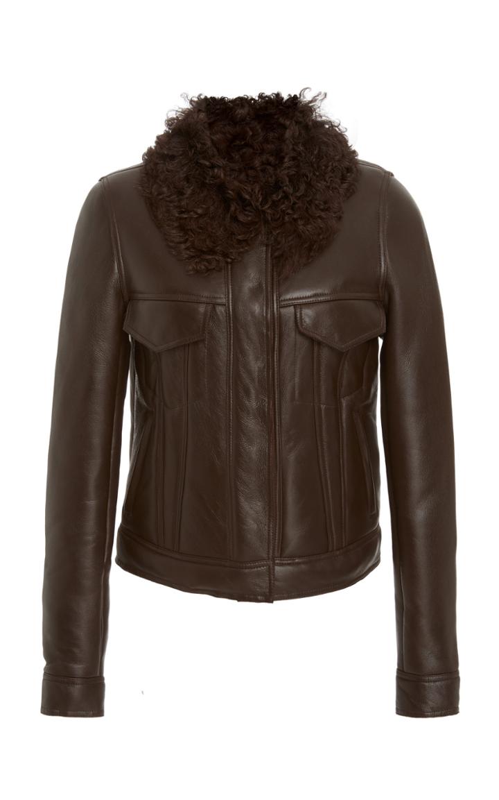 Zeynep Aray Shearling Biker Jacket