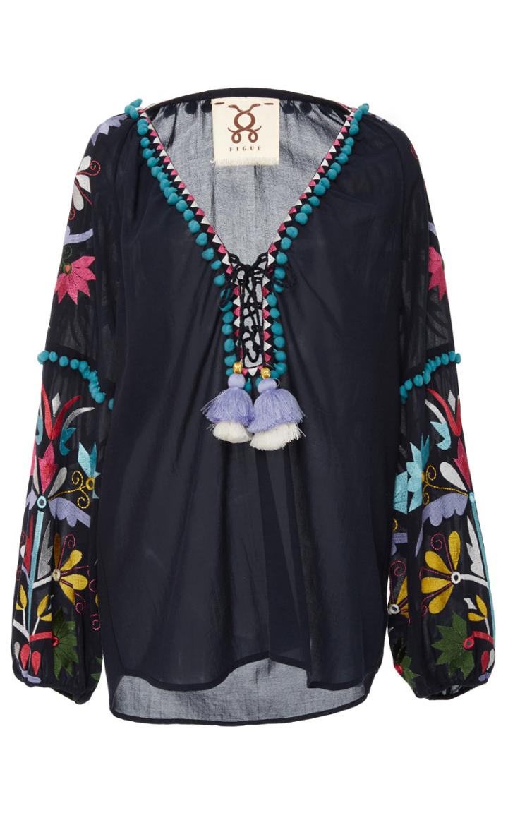 Figue Victoria Pompom Top