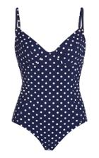 Moda Operandi Tory Burch Polka-dot Underwire One-piece Swimsuit Size: Xs