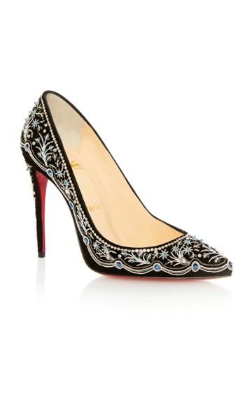 Christian Louboutin M'o Exclusive: Embroidered Pigalle Pump