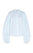 Thierry Colson Slava Printed Linen Blouse