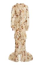 Moda Operandi Brock Collection Rossie Ruffled Velvet Dress