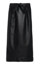 Moda Operandi Johanna Ortiz Black Silver Light High-rise Vegan Leather Skirt