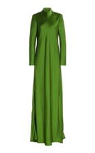 Maison Rabih Kayrouz Satin Turtleneck Gown