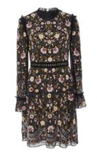 Needle & Thread Marella Floral-embroidered Mini Dress