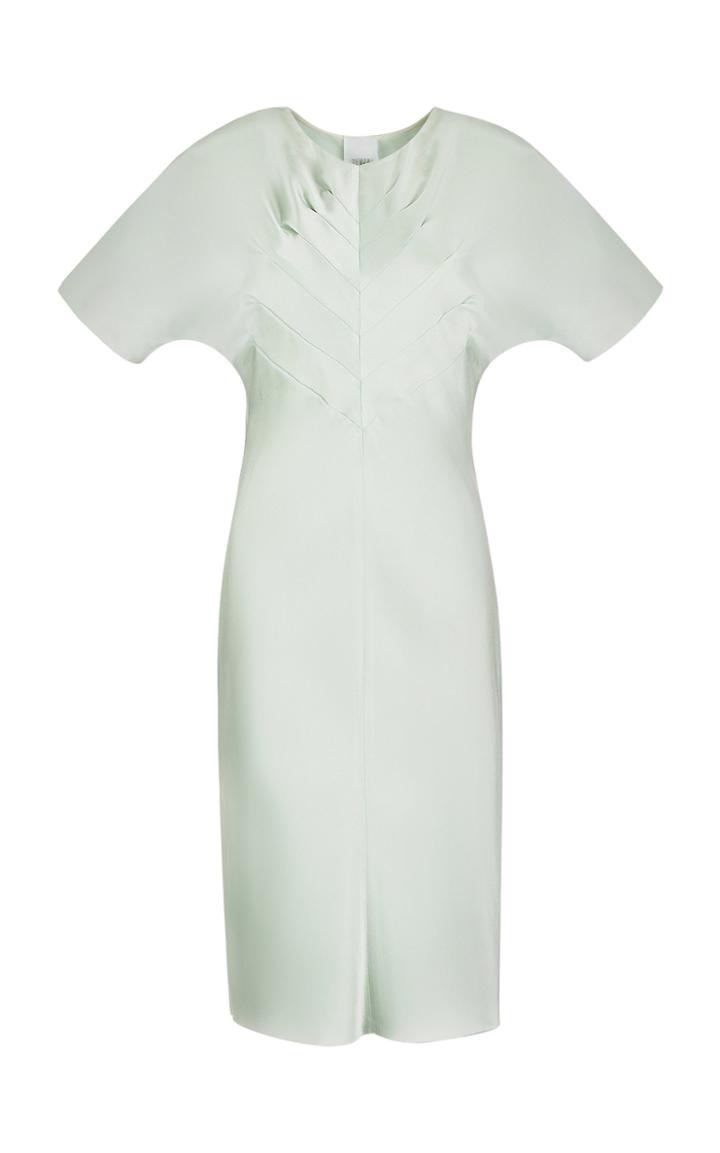 Moda Operandi Bevza Tree Of Life Satin Knee Length Dress